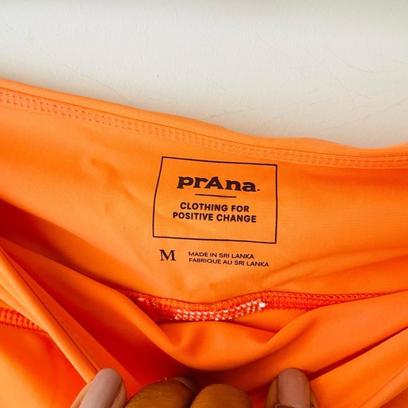 Prana Bright Orange swim Shorts with Hidden Pocket - Picture 2 of 6
